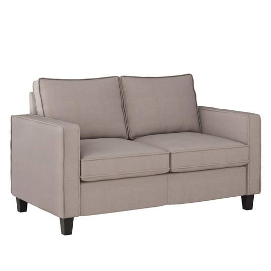 CorLiving Georgia Taupe Fabric Loveseat Sofa