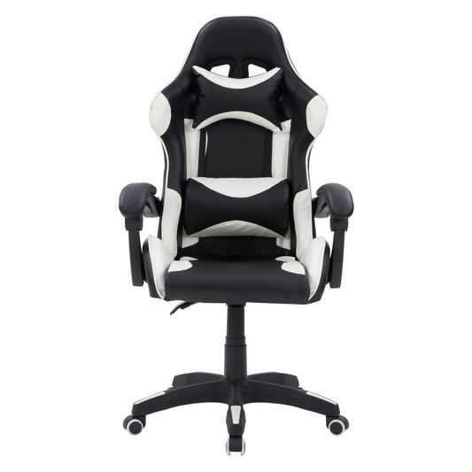 CorLiving Ravagers Gaming Chair in Black and White