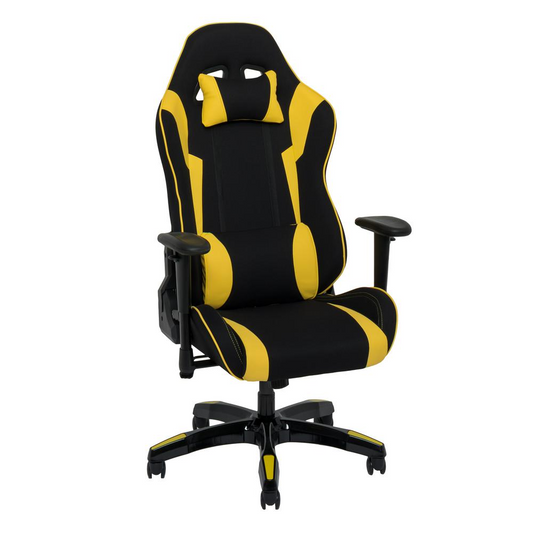 Black and Yellow High Back Ergonomic Gaming Chair