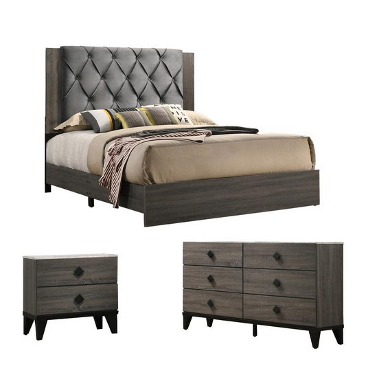 Madelyn 3 Piece Bedroom Set, Queen