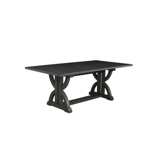 Mia Rectangular Dining Table in Gray