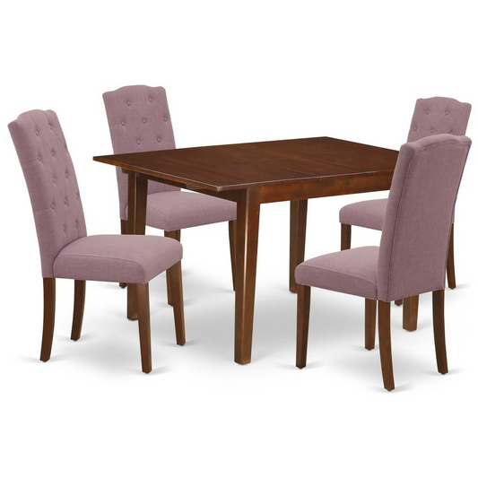 Dining Room Set Mahogany, MLCE5-MAH-10