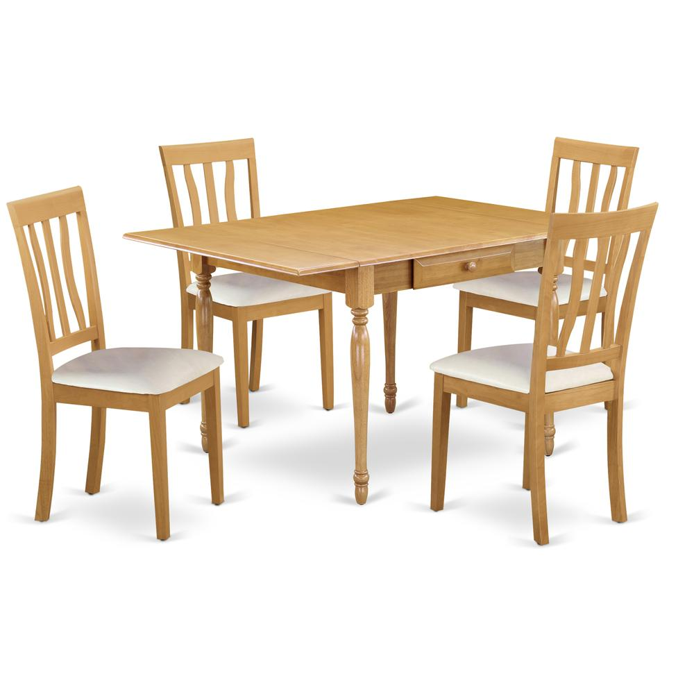 Dining Room Set Oak, MZAN5-OAK-LC