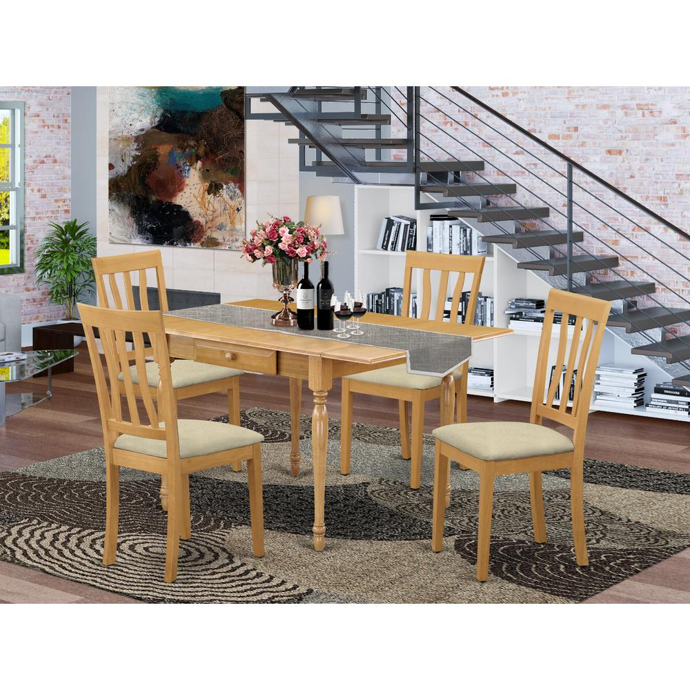 Dining Room Set Oak, MZAN5-OAK-LC