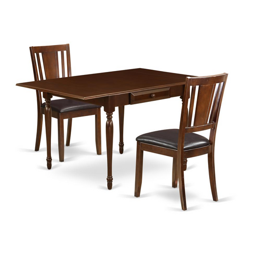 Dining Room Set Mahogany, MZDU3-MAH-LC