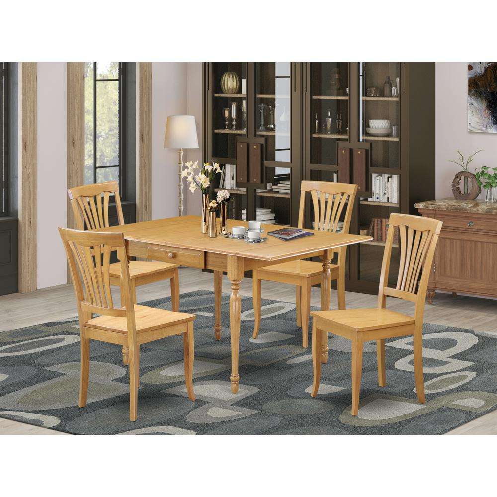 Dining Room Set Oak, MZAV5-OAK-W