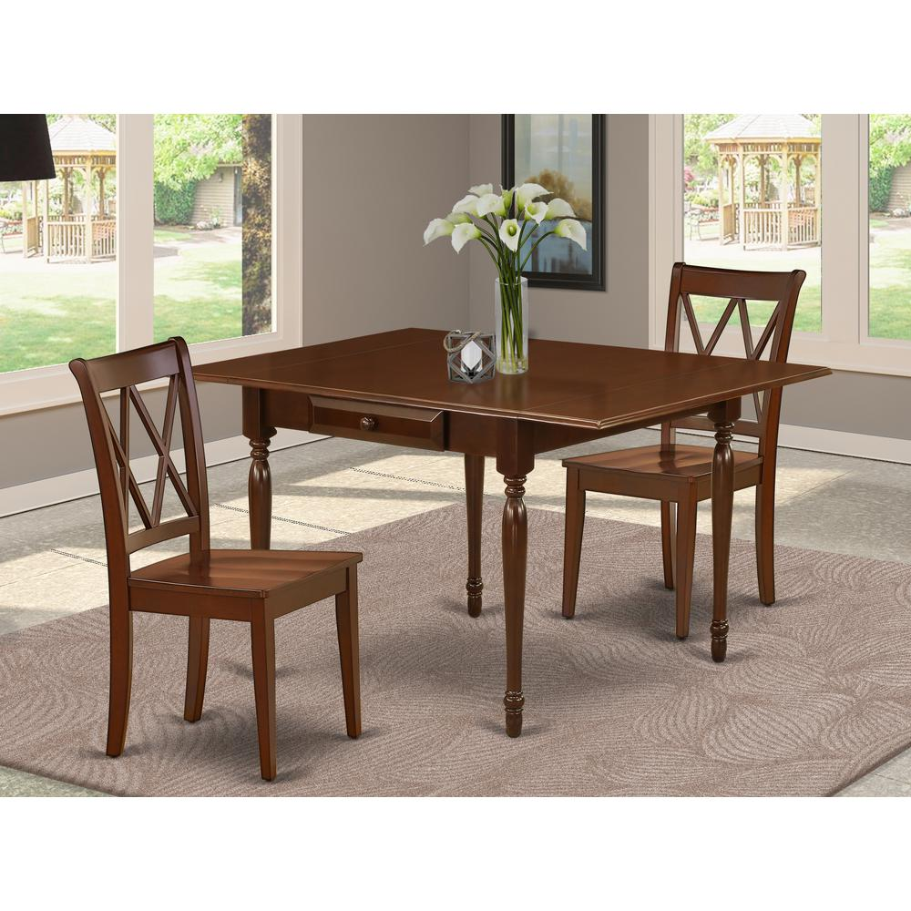 Dining Room Set Mahogany, MZCL3-MAH-W