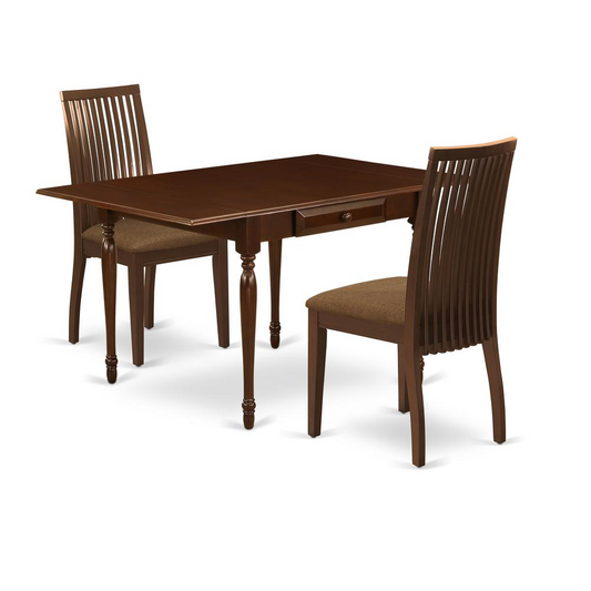 Dining Room Set Mahogany, MZIP3-MAH-C