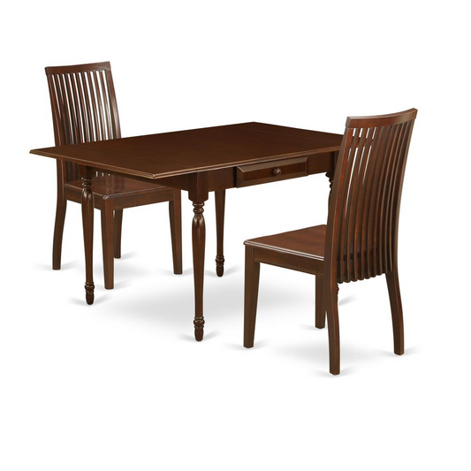 Dining Room Set Mahogany, MZIP3-MAH-W