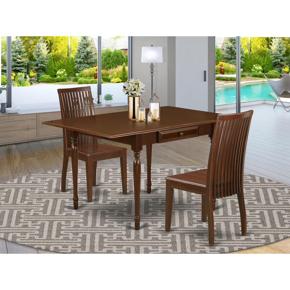 Dining Room Set Mahogany, MZIP3-MAH-W