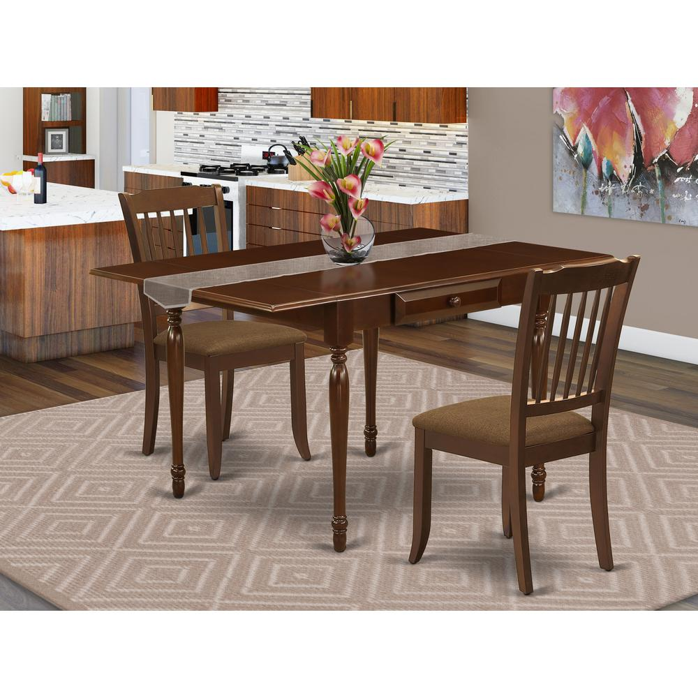 Dining Room Set Mahogany, MZDA3-MAH-C