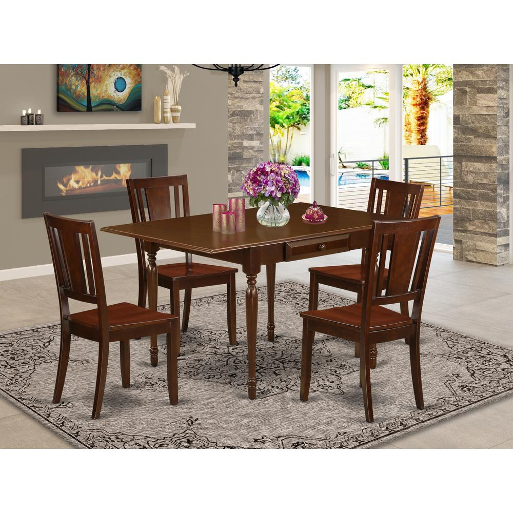 Dining Room Set Mahogany, MZDU5-MAH-W