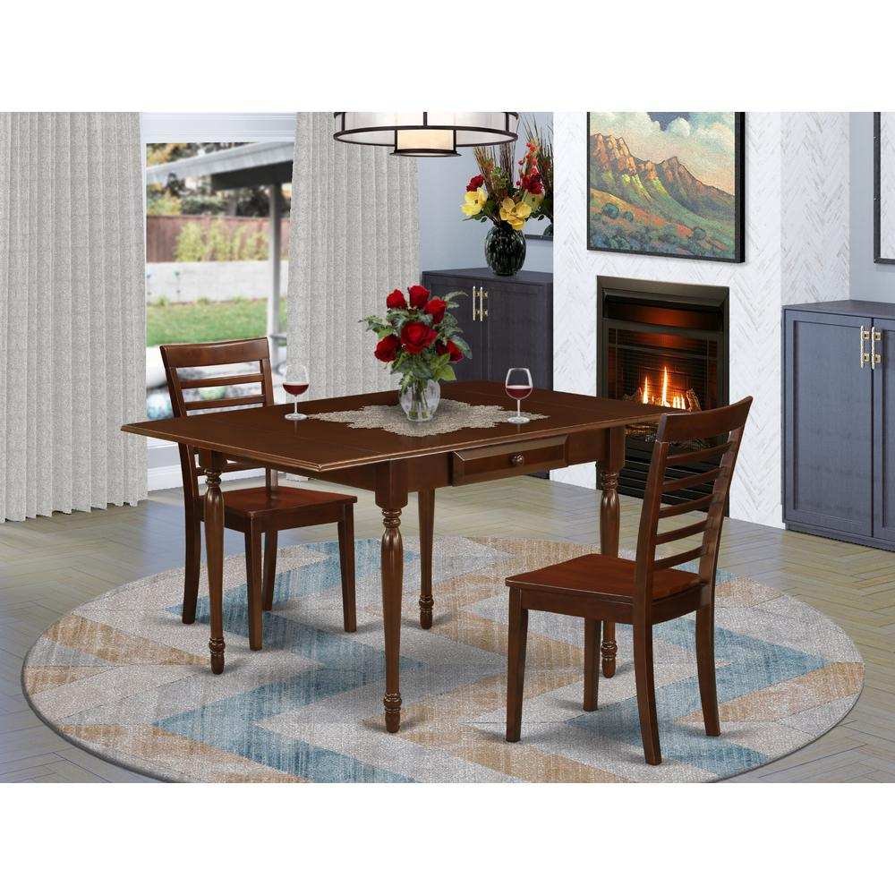 Dining Room Set Mahogany, MZML3-MAH-W