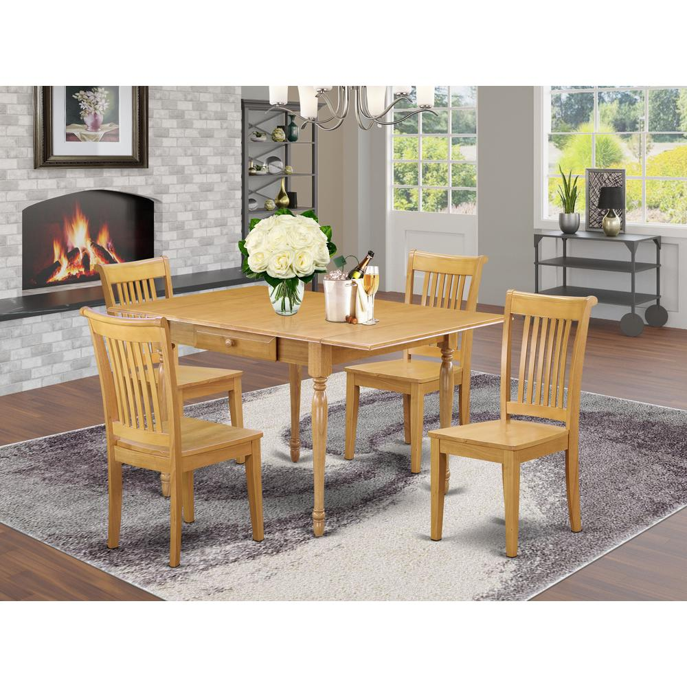 Dining Room Set Oak, MZPO5-OAK-W