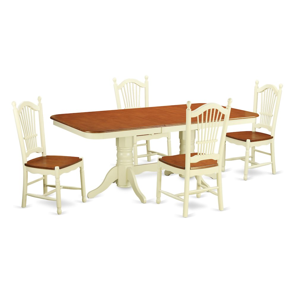 5  PC  Kitchen  nook  Dining  set  -  Table  and  4  Dining  Chairs