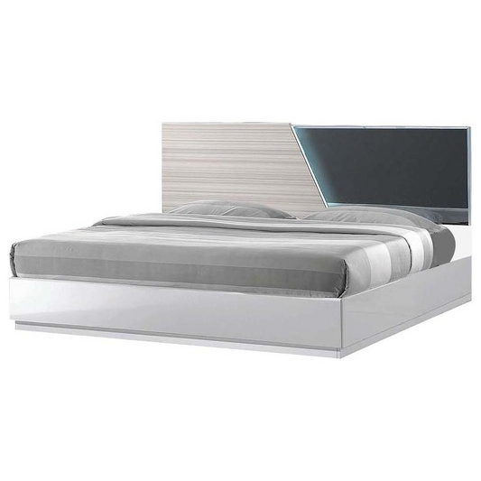 Manchester Zebra/Gray Platform Bed