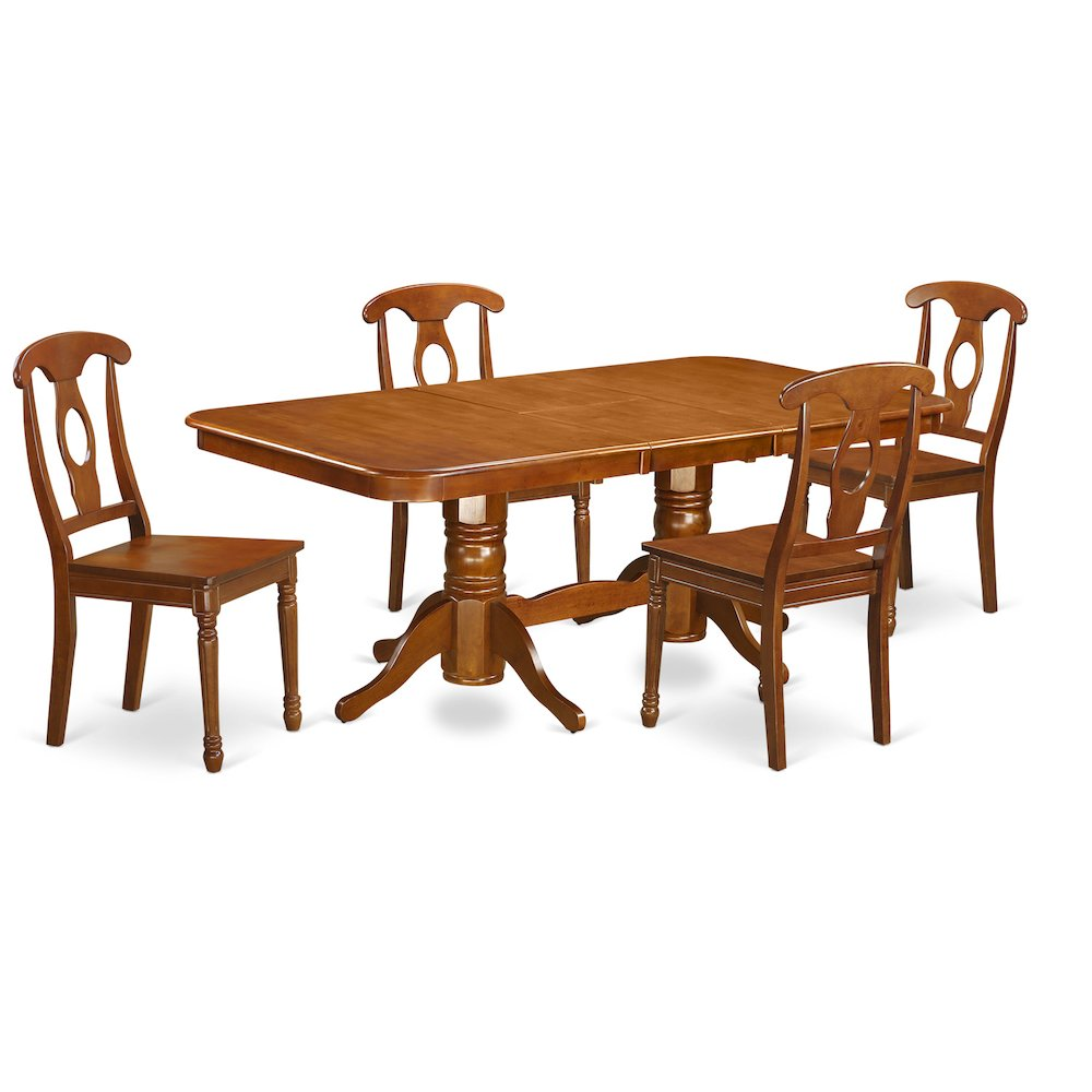 5  Pc  Dining  set  Dining  Table  and  chair  set  having  rectangular  Table  with  Leaf  and  4  Dining  Chairs.