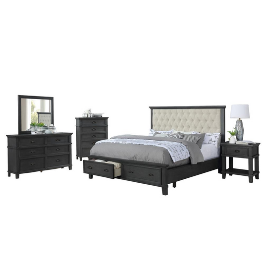 Sandy Platform 5 Piece Bedroom Set with Chest, California King