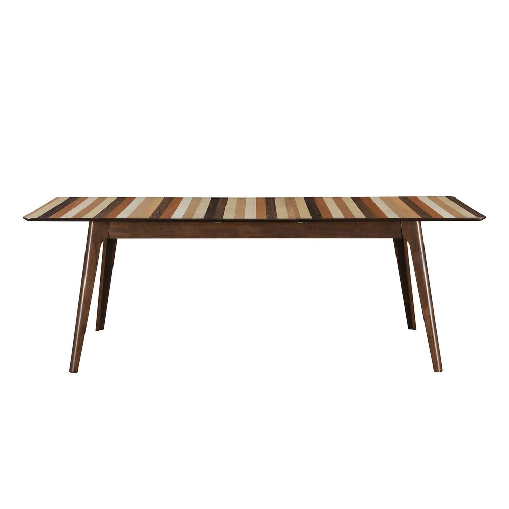 Fargo Extendable Dining Table - Mulit-Colored Tonal Stripes