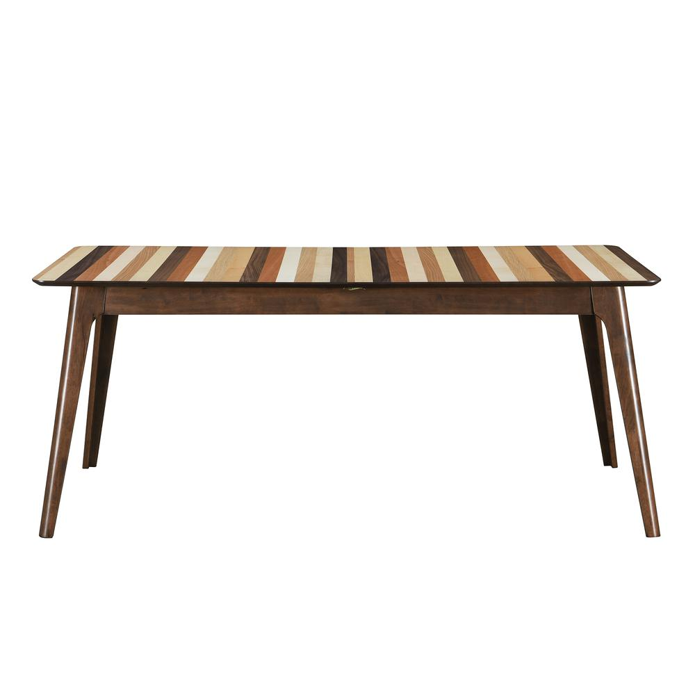 Fargo Extendable Dining Table - Mulit-Colored Tonal Stripes