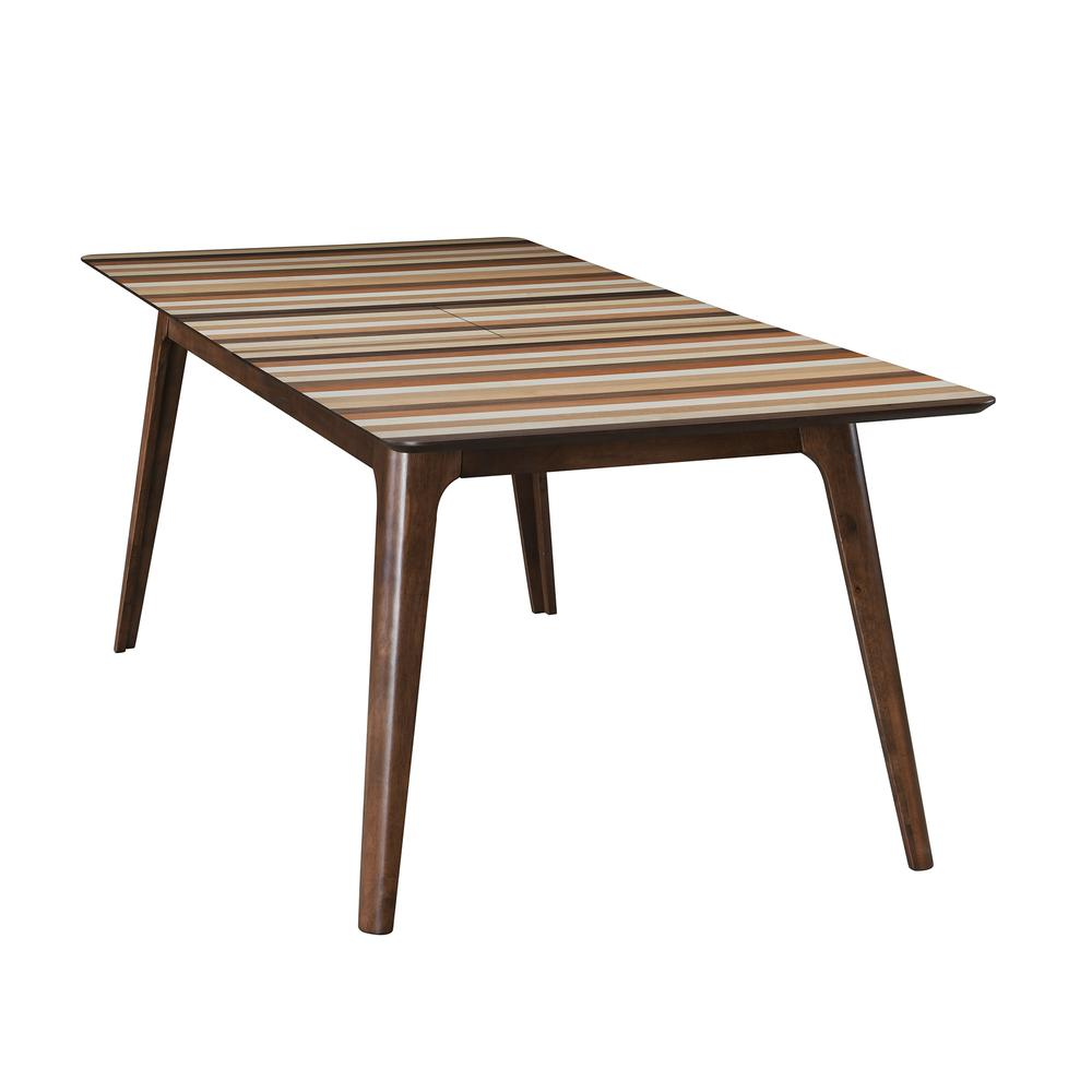 Fargo Extendable Dining Table - Mulit-Colored Tonal Stripes