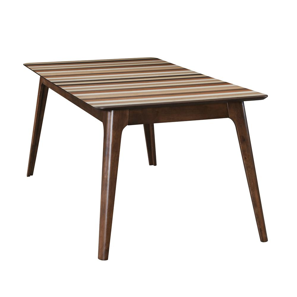 Fargo Extendable Dining Table - Mulit-Colored Tonal Stripes