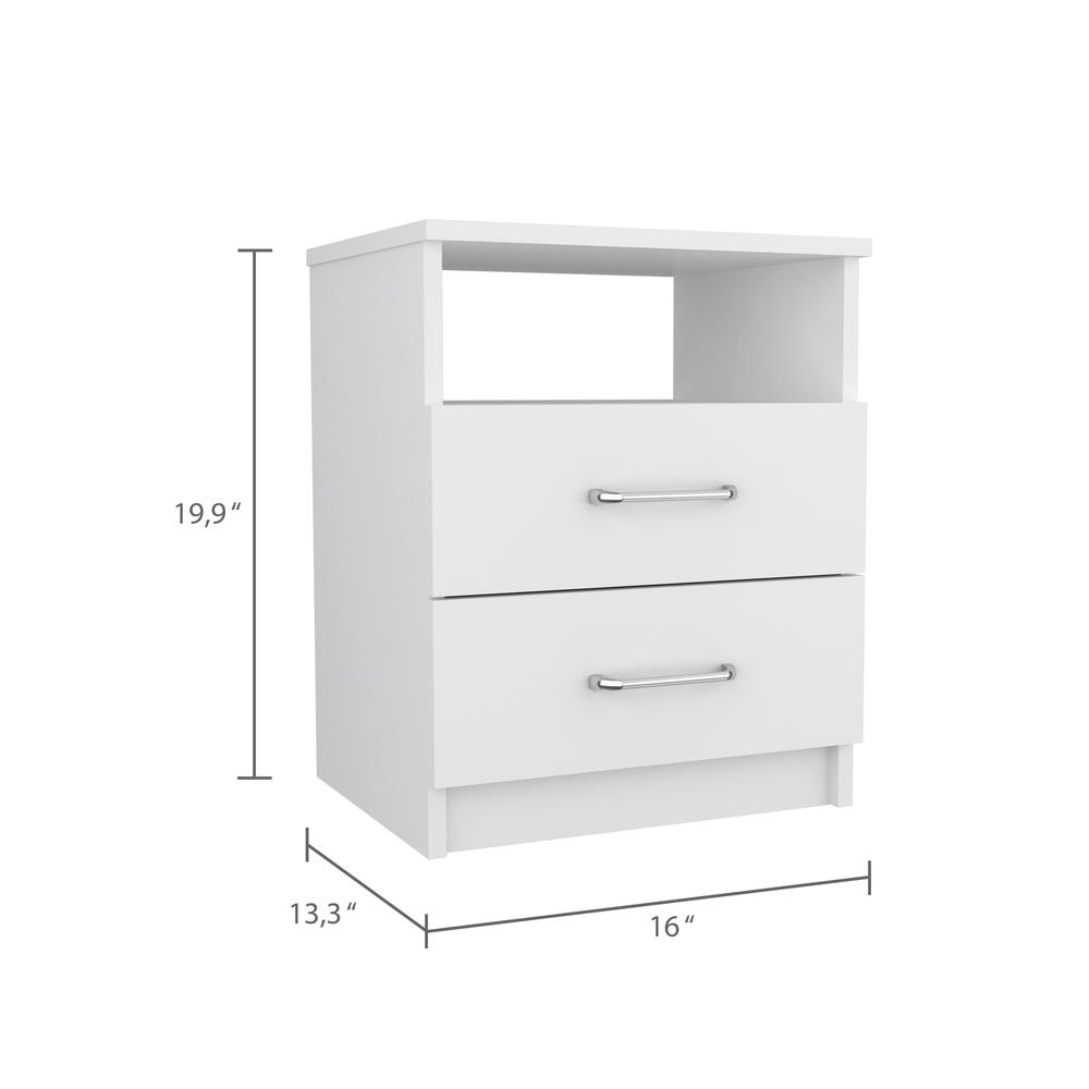 Salento Night Stand - White