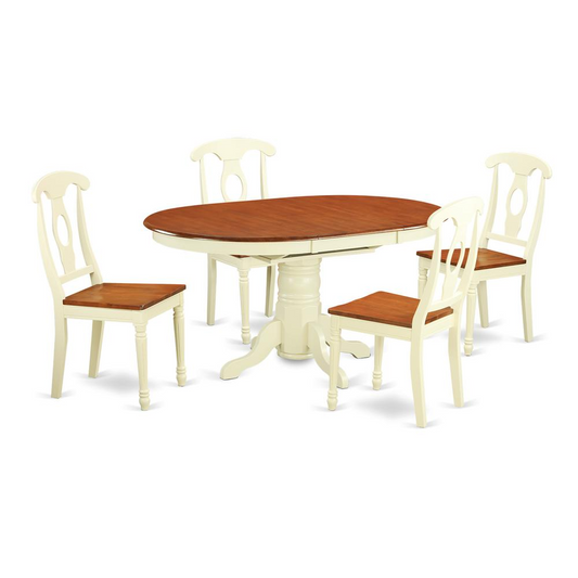 5  PC  Dining  room  set-Oval  Dining  Table  and  4  Dining  Chairs