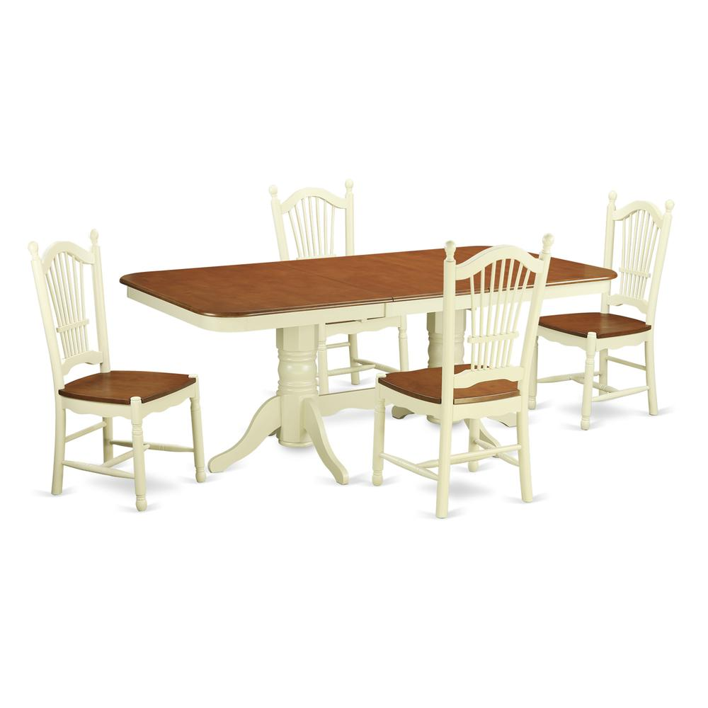 5  PC  Kitchen  nook  Dining  set  -  Table  and  4  Dining  Chairs