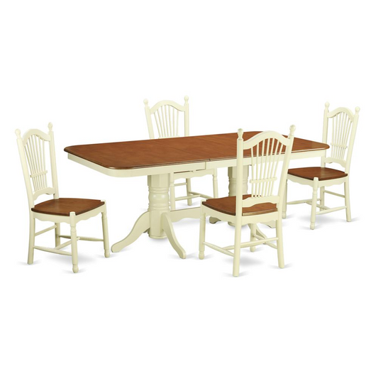 5  PC  Kitchen  nook  Dining  set  -  Table  and  4  Dining  Chairs