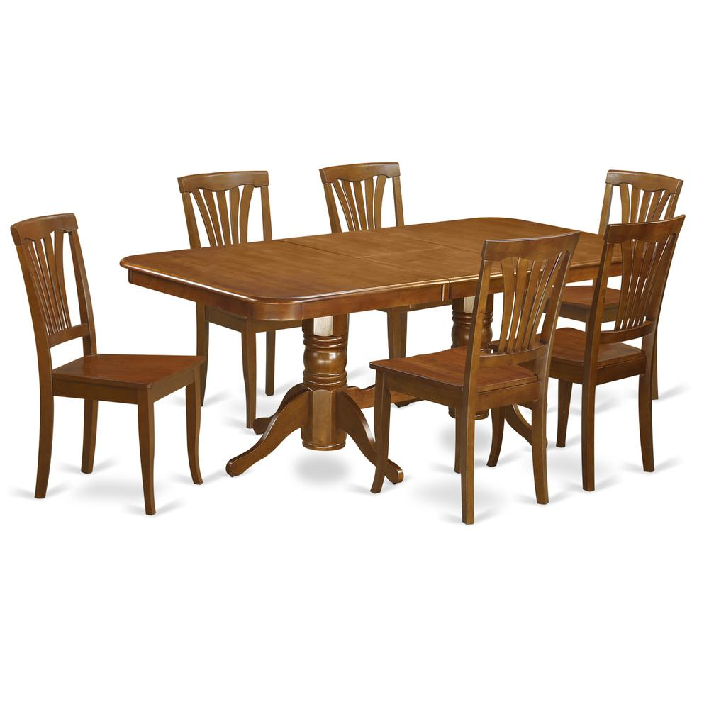 7  Pc  formal  Dining  room  set-Dining  Table  and  6  Kitchen  Dining  Chairs