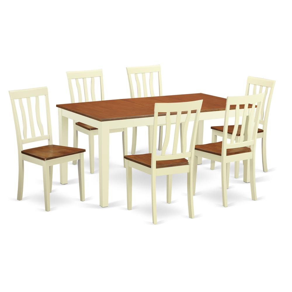 7  Pc  Dinette  Table  set  -Dining  Table  and  6  Dining  Chairs