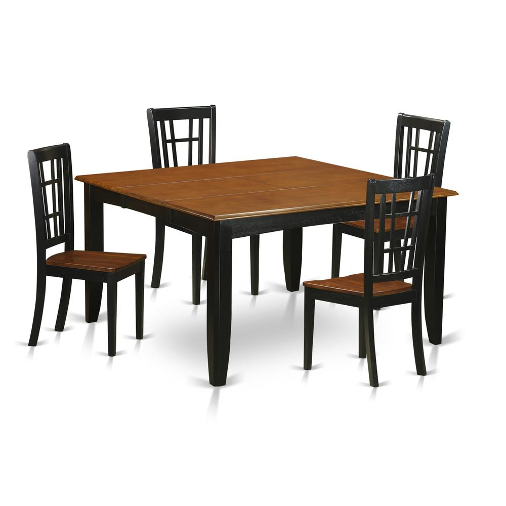 5  PC  Dining  room  set-Dining  Table  and  4  Wooden  Dining  Chairs