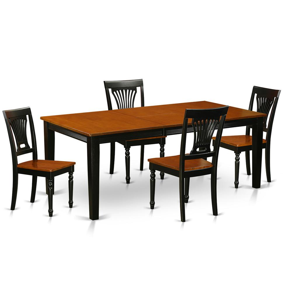 5  Pc  Dining  room  set-Dining  Table  and  4  Wood  Dining  Chairs