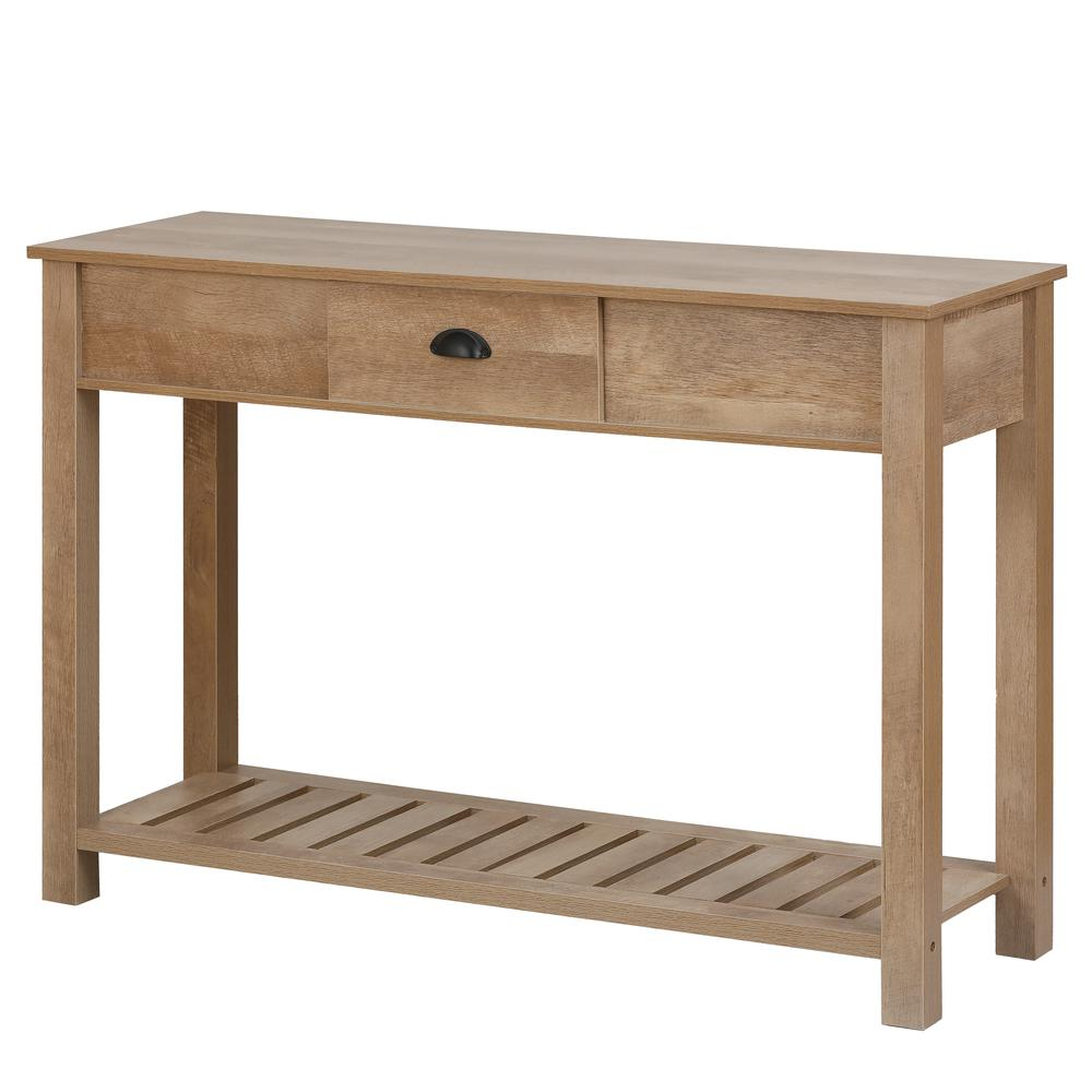 Farmhouse Rustic Engineered Wood Console Table