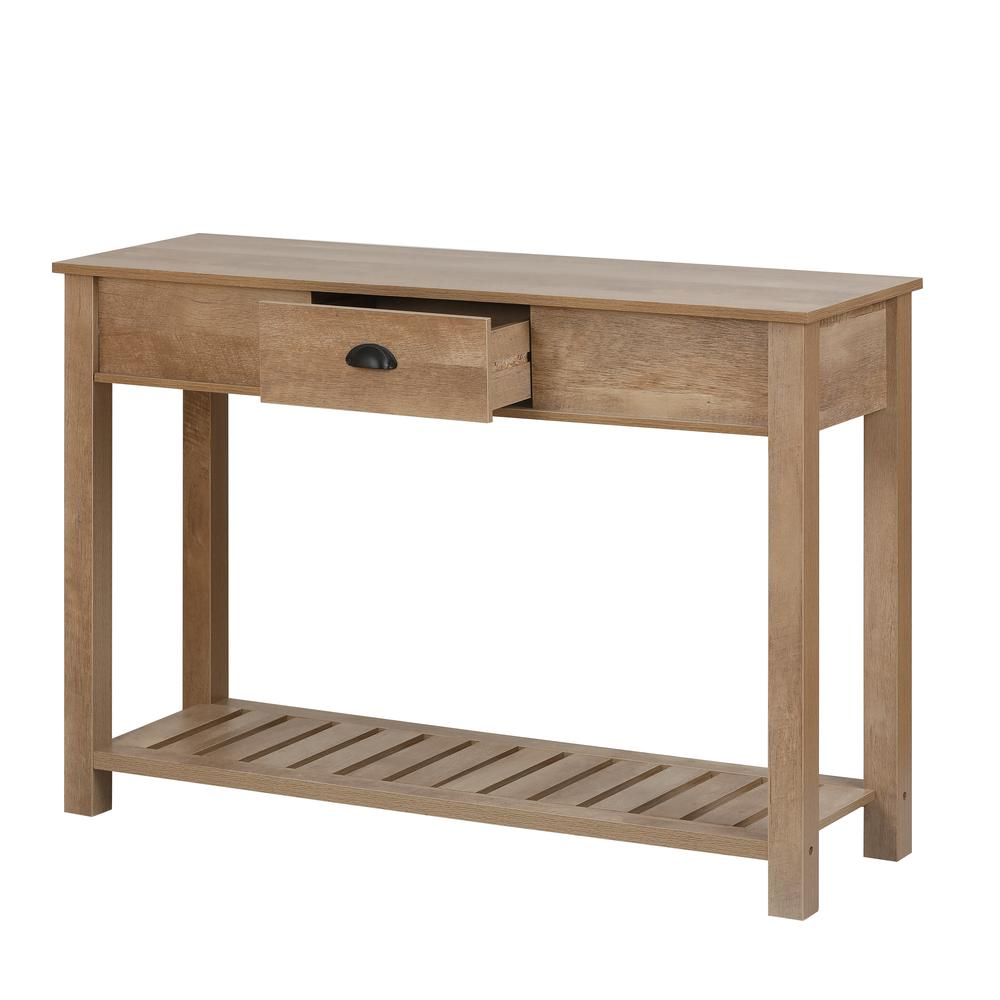 Farmhouse Rustic Engineered Wood Console Table