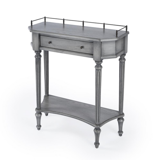 Charleston Powder Gray Console Table