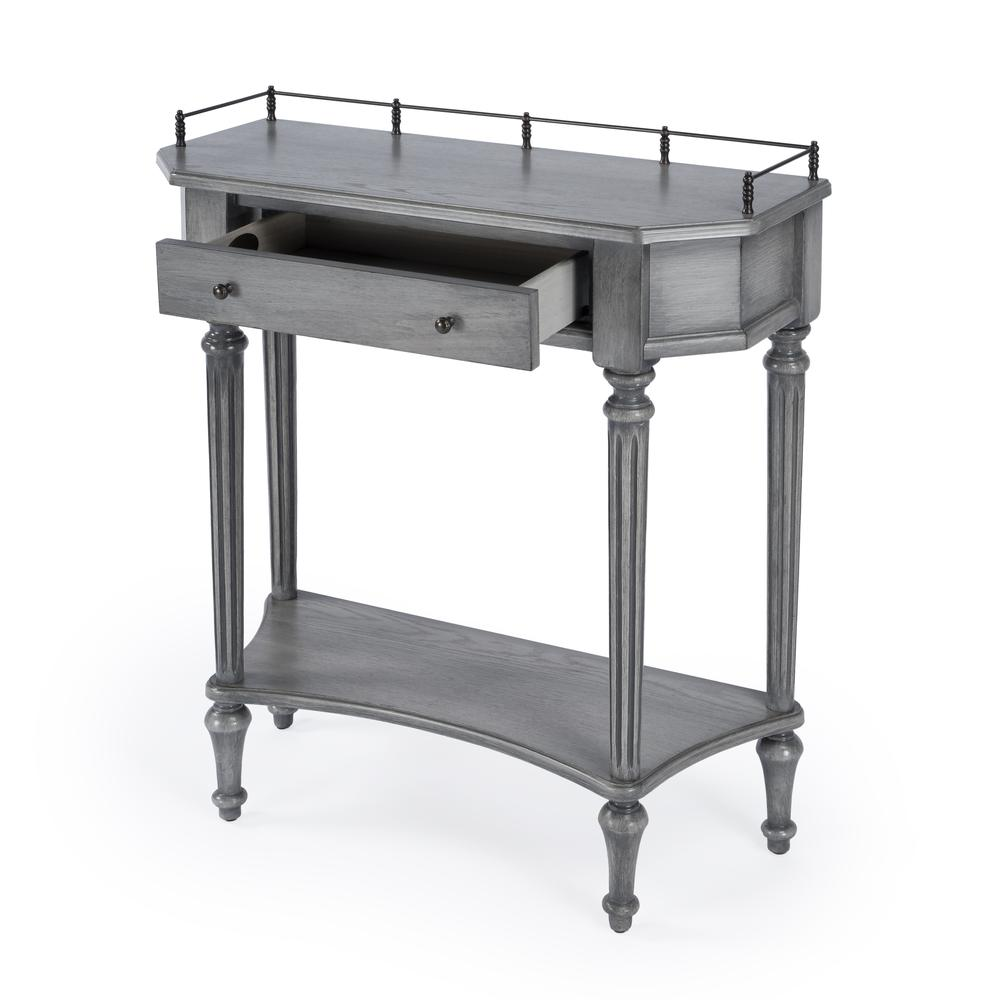 Charleston Powder Gray Console Table