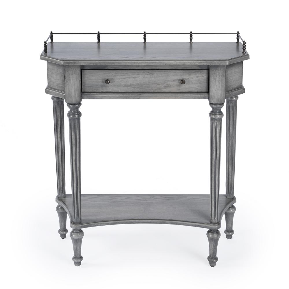 Charleston Powder Gray Console Table