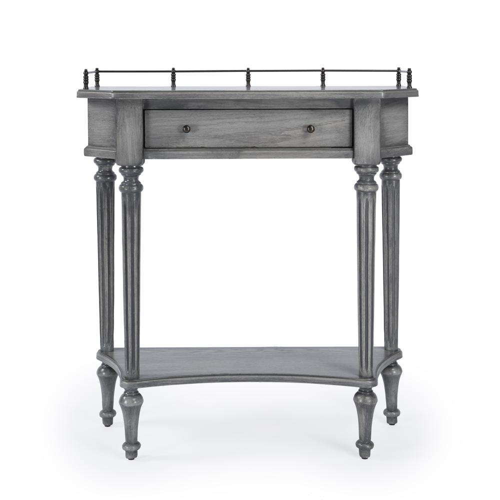 Charleston Powder Gray Console Table