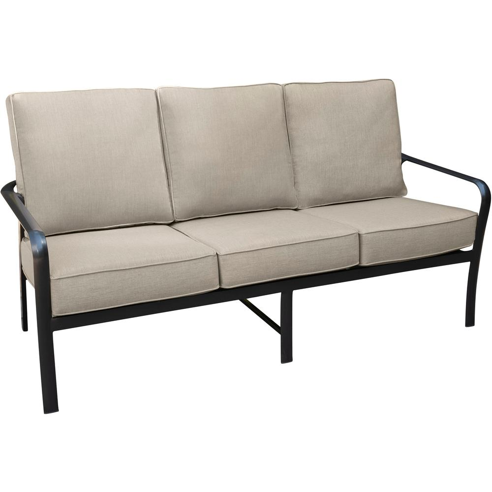 Commercial Aluminum Sofa with Sunbrella Cushion