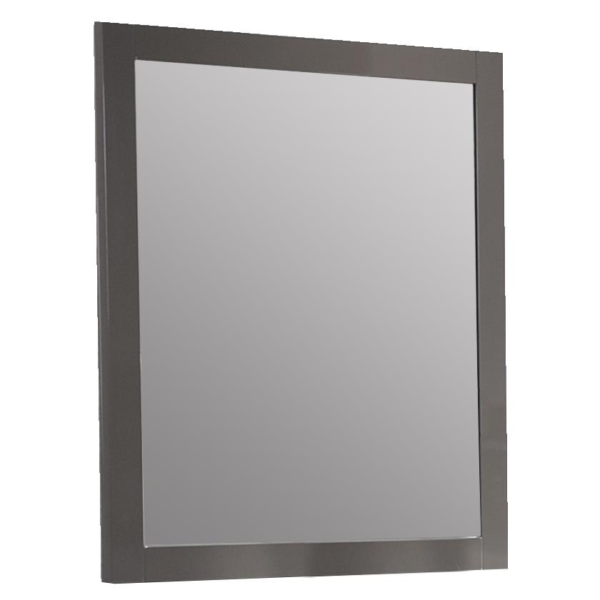 Dresser Accent Mirror, Gloss Gray