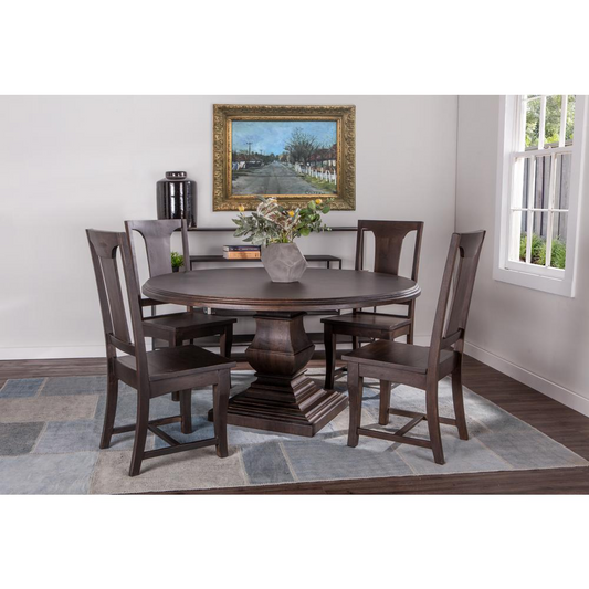 Toulon 60In Vintage Brown Round Dining Table