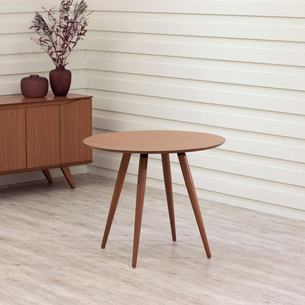 Athena 35.43 Round Dining Table in Maple Cream