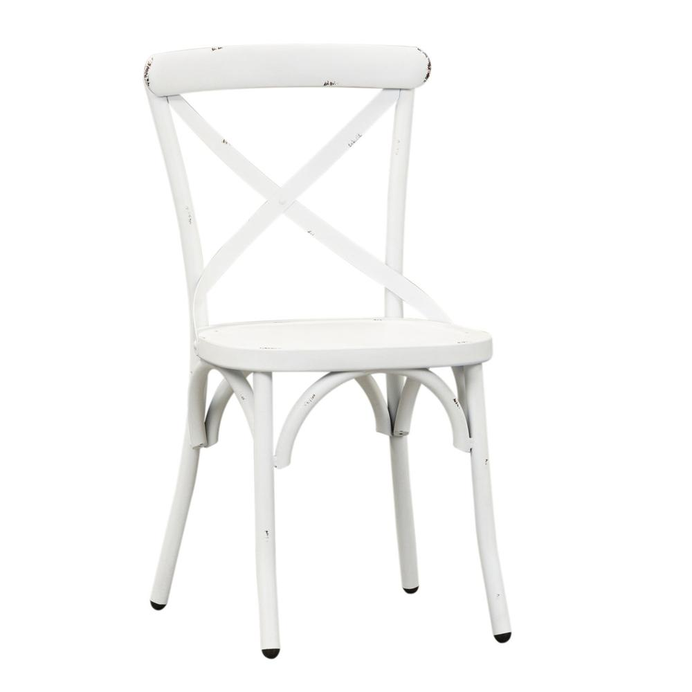 X Back Side Chair - Antique White