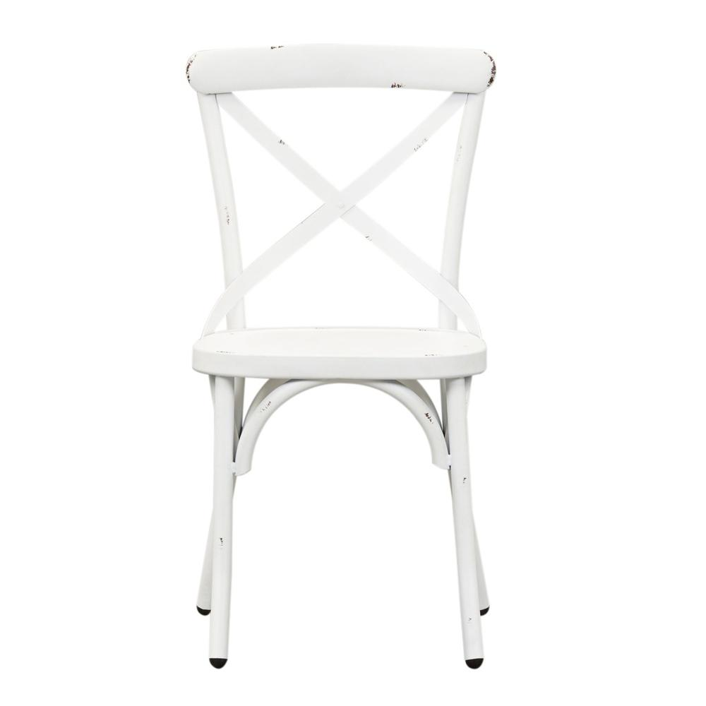 X Back Side Chair - Antique White