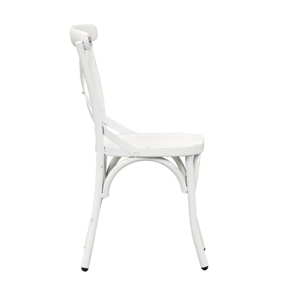 X Back Side Chair - Antique White