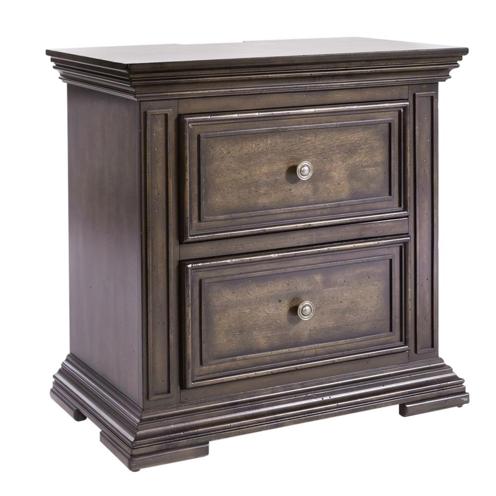 2 Drawer Night Stand w/ Charging Station - 361-BR61