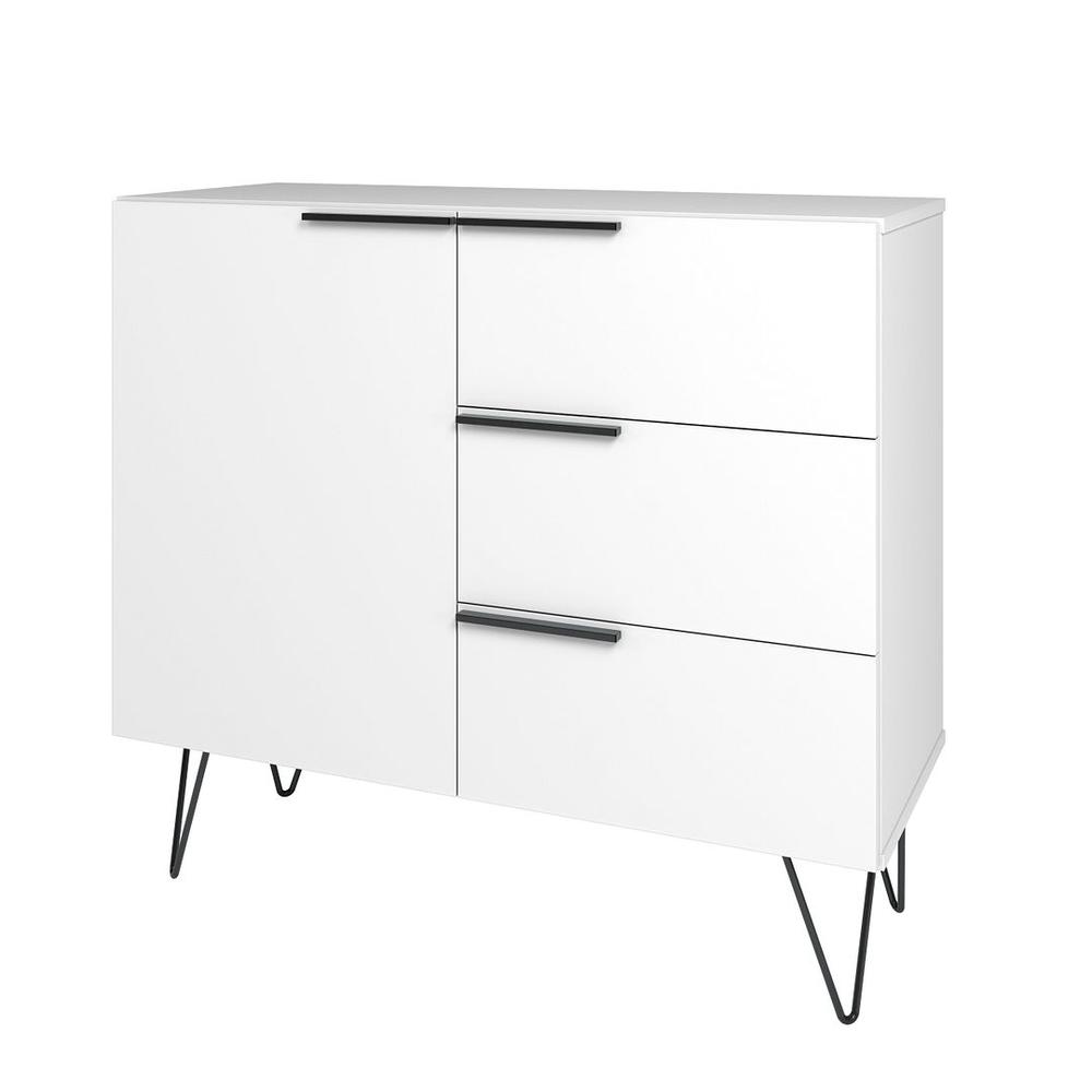 Beekman 35.43 Dresser with 2 Shelves in White