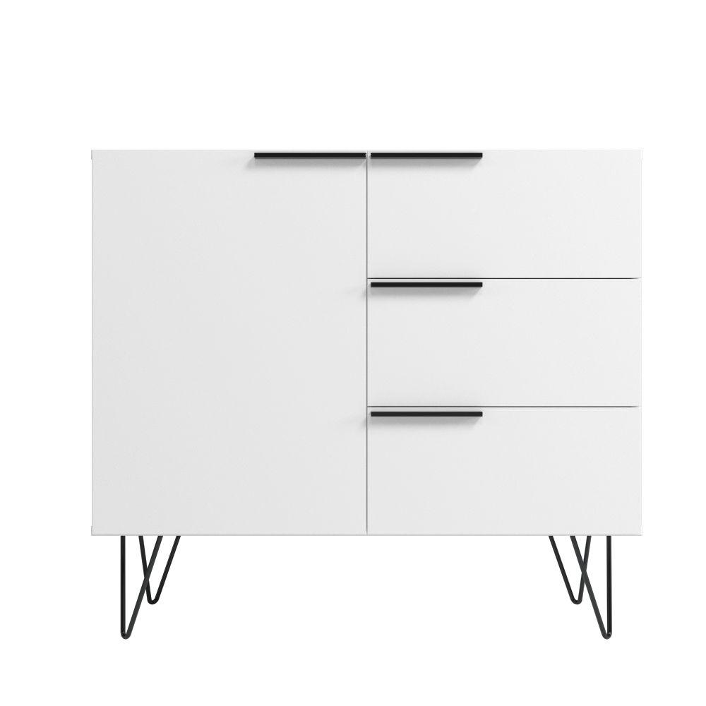 Beekman 35.43 Dresser with 2 Shelves in White